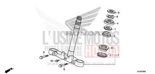 TIGE DE DIRECTION CBR300RAG de 2016